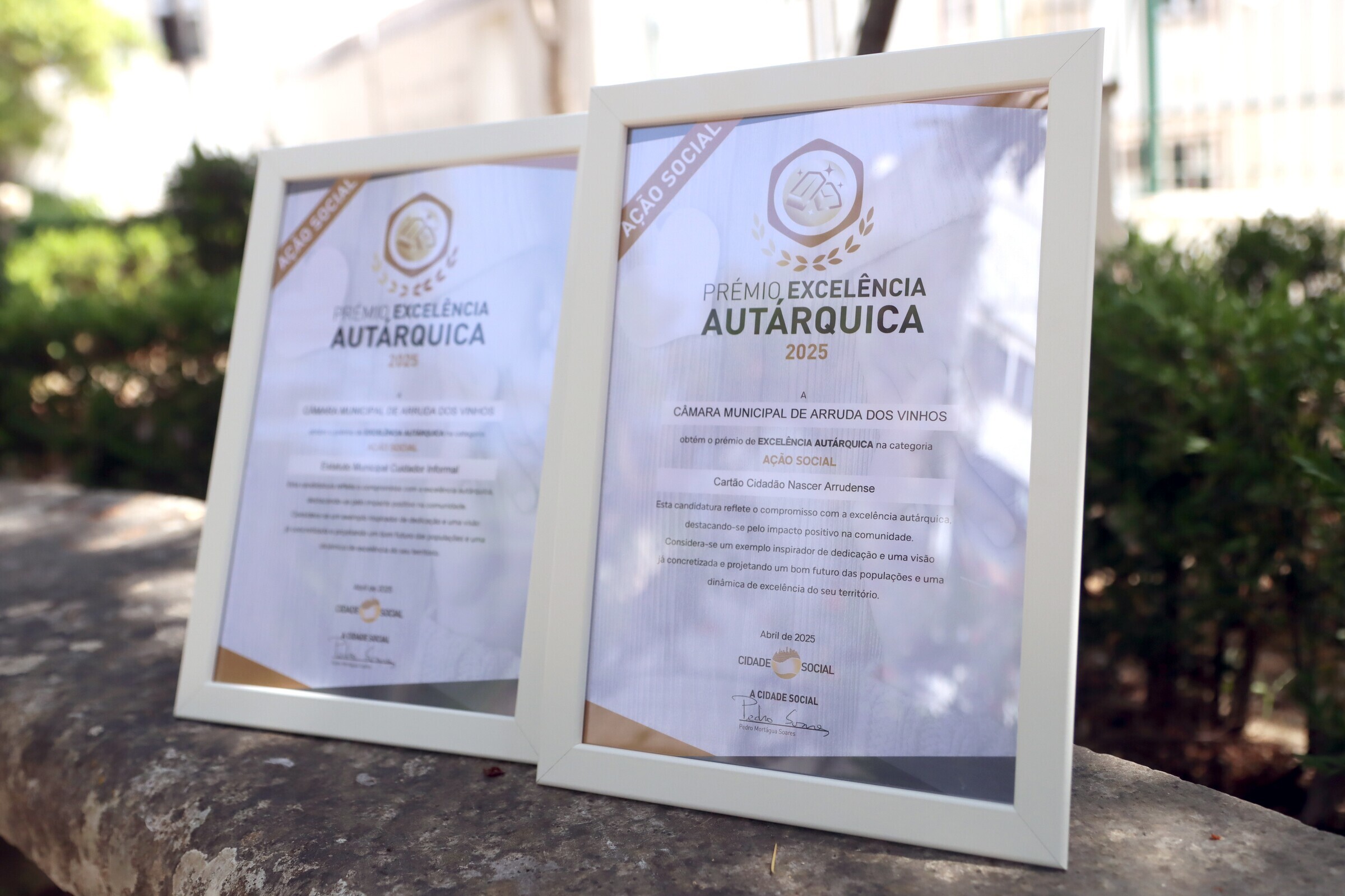 Arruda dos Vinhos recebe dois prémios de excelência autárquica pelos projetos “Cartão do Cidadão ...